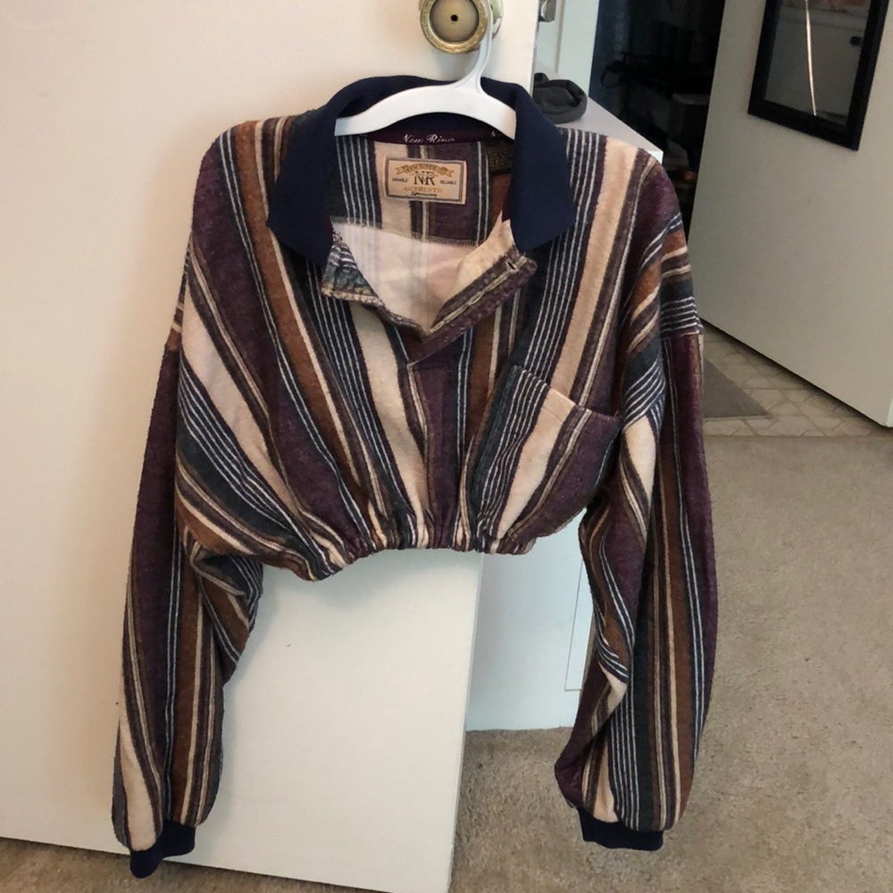 Custom reworked cropped sweater